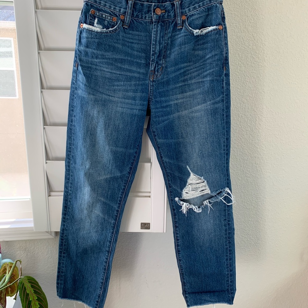 Madewell distressed perfect summer jean